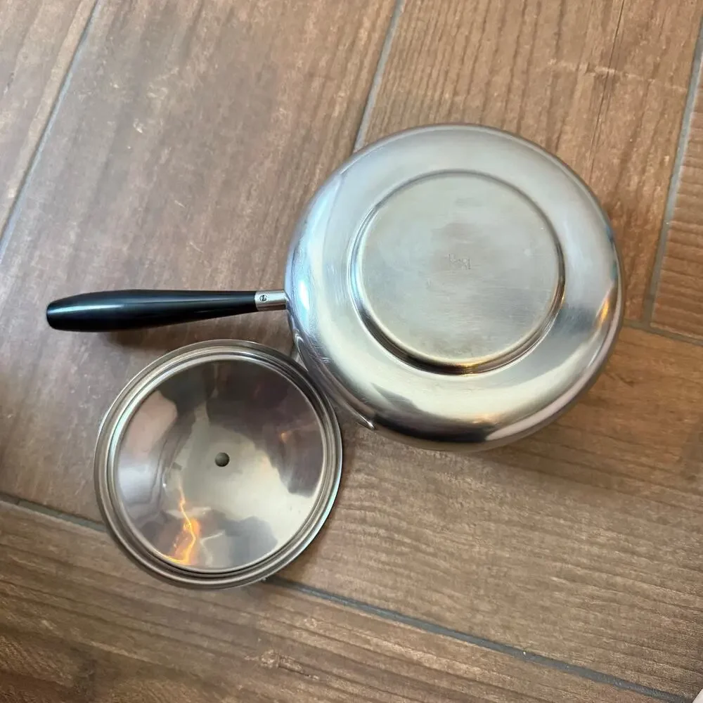 Vintage Spring Inox 18/8 Switzerland Fondue Stainless Steel W/ Lid